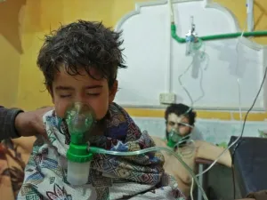 Syria’s Bashar al-Assad regime has conducted new chemical attacks which led to the death of of at least 40 people in Eastern Ghouta according to White Helmets, a local civil defence agency. (AFP/ File Photo)