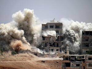 Another 250 civilians, including 53 children, were killed in Raqqa province, where US-backed forces are trying to oust IS from their self-declared "capital". (AFP) 
