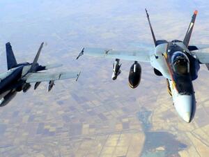 Archive photo of US F-18s flying operations over Iraq against Daesh (AFP)