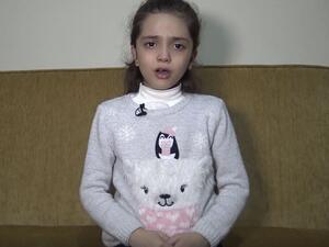 Seven-year-old Bana al-Abed addressed US President Donald Trump in a new video. (Screenshot)