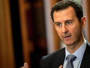 Syrian President Bashar Al Assad during an interview on January 20. (Joseph Eid / AFP)
