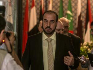 Nasr al-Hariri, the head of the Saudi-based High Negotiations Committee (HNC), the main opposition group at attending Syria talks in Geneva. (AFP/File) 