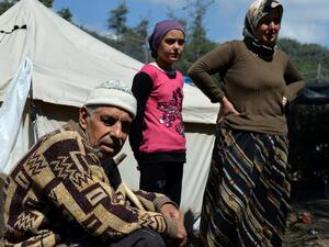 Thousands of Syrian Turkmen have been displaced by sudden pro-regime violence in their towns. (AFP/Miguel Medina)