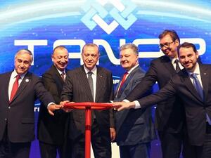 Output from Shah Deniz II is expected to reach an annual 16 billion cubic metres (bcm) of natural gas by 2020, with 10 bcm earmarked for Europe and 6 bcm for Turkey. (AFP)
