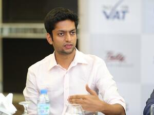 Tejas Goenka, Executive Director of Tally Solutions addressing media in Dubai