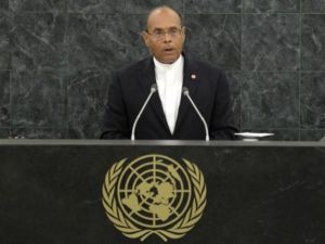  الرئيس التونسي المؤقت المنصف المرزوقي