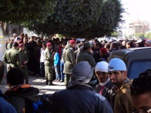 من تظاهرة سيدي بوزيد/السبت/أ.ف.ب