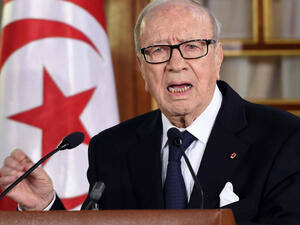 Tunisian President Beji Caid Essebsi. (AFP/Fethi Belaid)