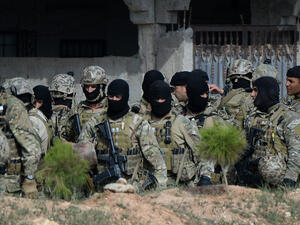 Tunisian soldiers during an operation in 2014. (AFP/File)