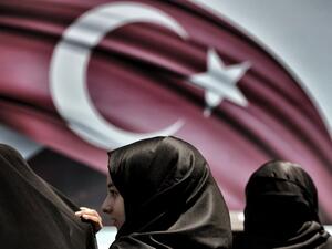 Turkish women attend a pro-Erdogan rally after the failed coup attempt. (AFP/Aris Messinis)