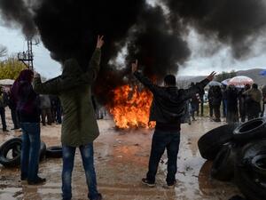 The PKK set fires to two schools and a family life center Tuesday in Turkey. (AFP/File)