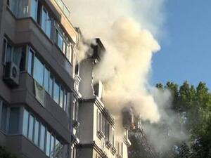 An explosion occurred in an unoccupied apartment in Istanbul's Cihangir neighborhood on June 12, 2016. (Twitter/CNN Turk)