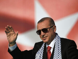 Turkish President Recep Tayyip Erdogan during his visit to Bosnia and Herzegovina. (AFP/ File Photo)