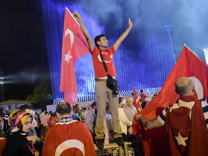 More than 100 people were killed when elements of the Turkish military attempted to overthrow Erdogan and his Justice and Development Party government. (AFP) 