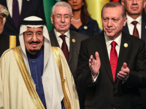 Turkey and Saudi intends to work closely to intensify defense forces. /AFP