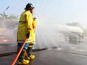 A truck caught fire in Al Nahda area at 4:03pm. (Shutterstock/ File Photo)