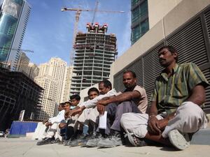 The workers from Bangladesh, India, Pakistan and Nepal have been left without accommodation and money. (AFP/ File)