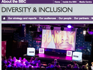 Diversity & Inclusion Policy - BBC News (Screenshot)