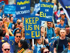 A ‘March for Europe’ protest against Brexit in London as Britain is preparing to departing the EU in the coming year.(AFP/ File Photo)