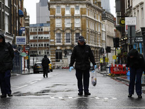 Also hitting out at the reduced police numbers under the last two governments lead by the Conservatives, the Labour mayor also warned London would be more dangerous under planned budget cuts. (AFP) 