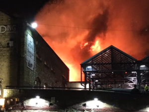 
The market at Camden Lock sustained major damage in a fire in 2008 and it remained closed for months during reconstruction. (twitter) 