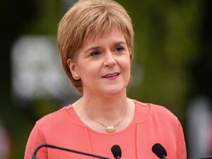 Leader of the Scottish National Party (SNP) and Scotland’s First Minister Nicola Sturgeon. (AFP/File)
