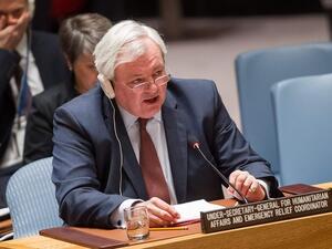 Stephen O'Brien, the UN under-secretary-general for humanitarian affairs and emergency relief. (AFP/File)