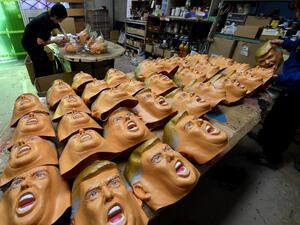 Employees producing rubber masks of US President-elect Donald Trump at the Ogawa Studios mask factory in Saitama, north of Tokyo. (AFP/Toshifumi Kitamura) Employees producing rubber masks of US President-elect Donald Trump at the Ogawa Studios mask factory in Saitama, north of Tokyo. (AFP/Toshifumi Kitamura)