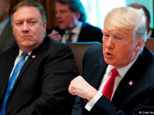 US President Donald Trump and US Secretary of State Mike Pompeo. (AFP/ File)