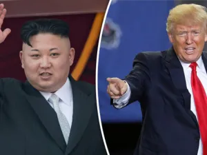 US President Donald Trump, (R), and North Korean leader Kim Jong-Un (L). (AFP/File)