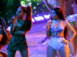 Ariana Grande and Nicki Minaj. (AFP/ File)