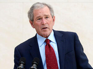 US President Donald Trump is attacking former President George W. Bush over his decision to launch a bloody war against Iraq. (AFP/ File Photo)