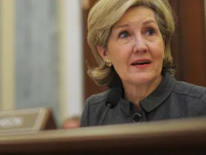Kay Bailey Hutchison, US ambassador to NATO, accused Syrian President Bashar al-Assad of “genocide” after suspected chemical attack in Damascus. (AFP/ File Photo) 