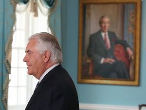 US Secretary of State Rex Tillerson attends a meeting on June 20. On Sunday, he suggested that the list of demands placed on Qatar by its allies would be very difficult to meet. (Mark Wilson/Getty Images North America/AFP)