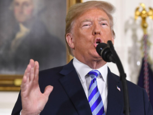 Trump withdraws from the 2015 Iran nuclear deal, saying there will shortly be imposition of economic sanctions on Tehran (AFP/ File Photo) 