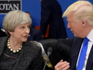 US President Donald Trump and British Prime Minister May have recently discussed the Russian diplomatic expulsion during a phone call. (AFP/ File Photo)