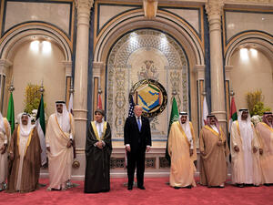 Trump will attend a Saudi-led summit with leaders of the six-nation Gulf Cooperation Council. (AFP) 