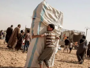 Kurdish officials say they are holding at least 500 women and 1,200 children from 44 nationalities in three camps across northeast Syria. (AFP/ file photo)