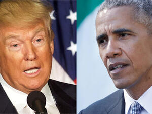 President Donald Trump and Former US president Obama. (AFP/ File Photo)