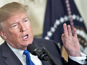 US President Donald Trump speaks about the Iran deal from the Diplomatic Reception room of the White House. (AFP/ File Photo)