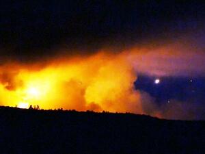 The depot is located in the Chernihiv region, 176 km (109 miles) east of the capital, Kiev (Twitter)