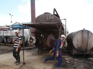 The Rmeylan oilfield, one of the largest in Syria (AFP/File)