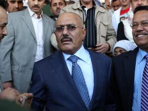 “There is no crisis or disputes whatsoever, but only in the imagination of those who want these decisions to be instigated,” Saleh said in a TV interview (AFP)