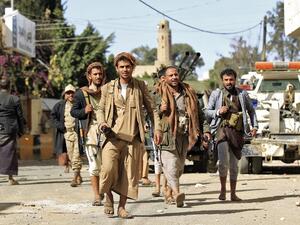 Houthis in their stronghold Sanaa earlier this month (AFP)