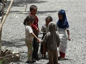 Yemeni displaced children. (AFP/ File Photo)