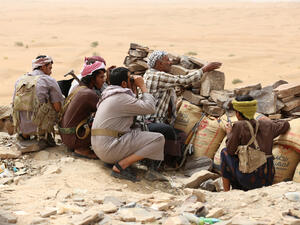 The Campaign Against Arms Trade (CAAT) had demanded the judicial review of the British government’s decision to carry on granting licenses for arms exports to Saudi Arabia over concerns for civilian deaths in Yemen. (AFP)