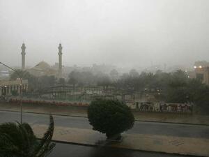 أمطار غزيرة في الكويت