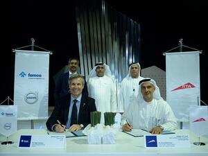 During the signing ceremony.