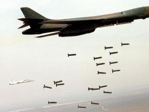 The airstrikes were targeting suspected ISIS militants.