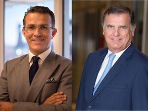 From left to right Marc Descrozaille and Gerard Hotelier